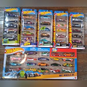Hot Wheels 20 Pack Multi-Pack Toy Cars Set - Assorted Colors